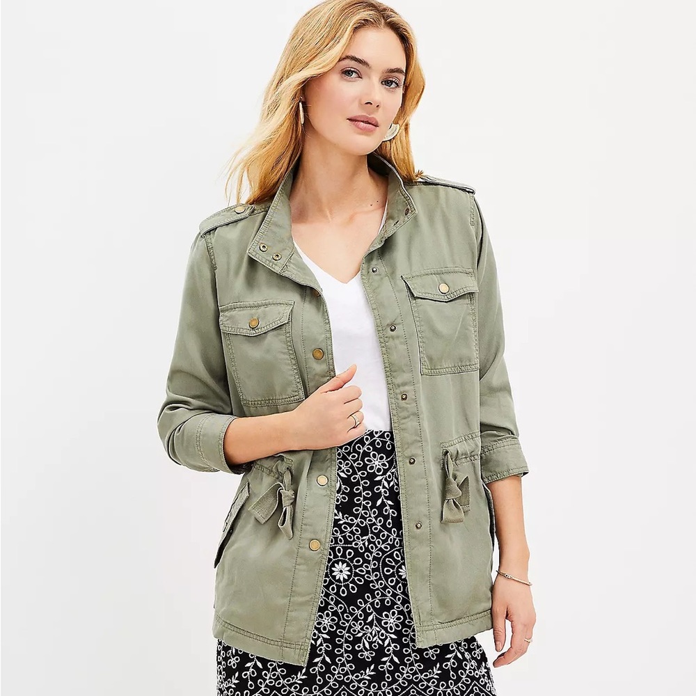 LOFT Drawstring Utility Jacket